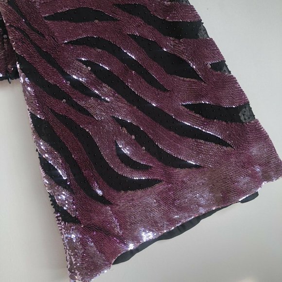 Rêve Riche Maxx Mini Dress Metallic Mauve Pink - Picture 7 of 9